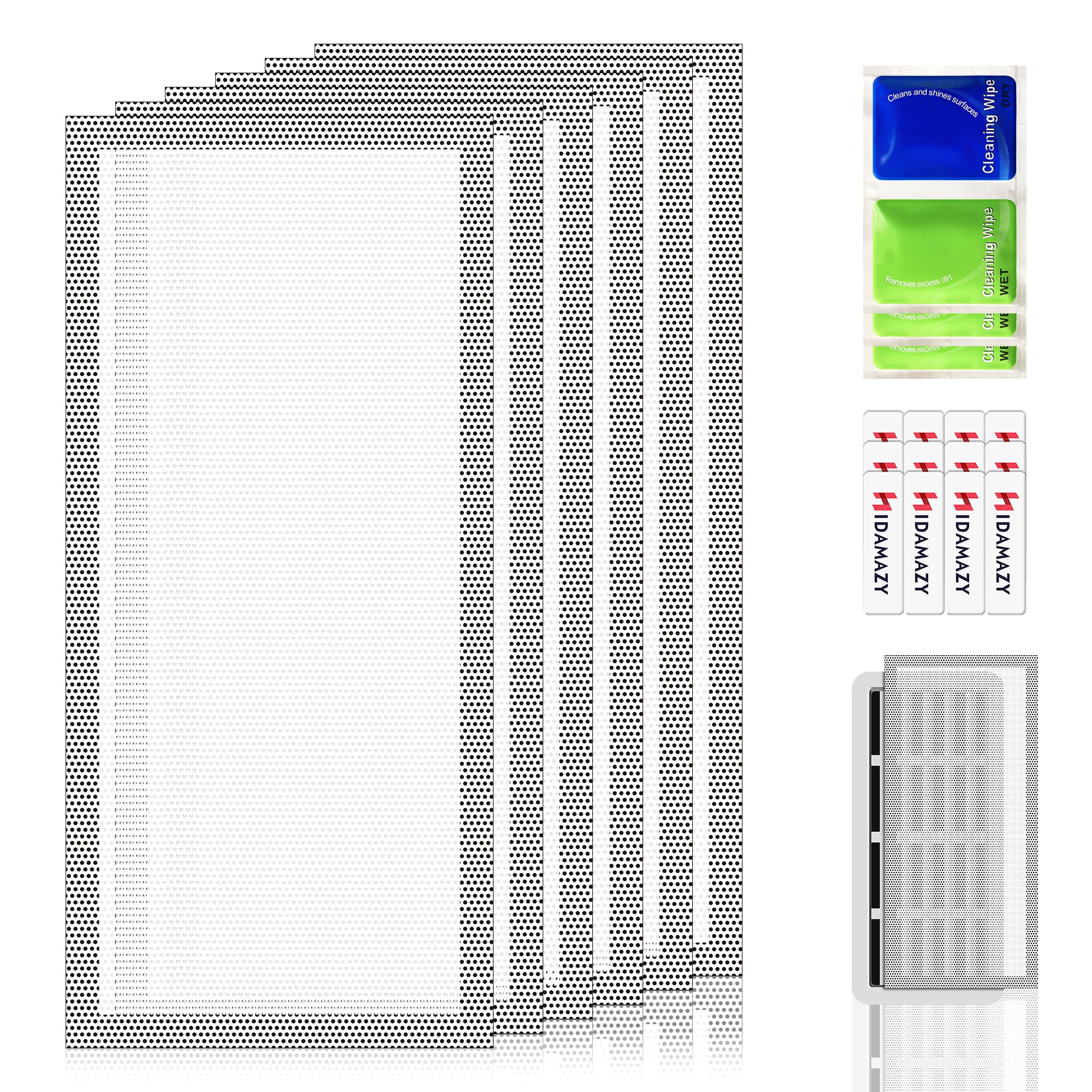 Photo 1 of Magnetic Vent Covers for Home Floor 6Pack, 5.5x12 Inch Strong Magnetic Floor Vent Covers Easy Install PVC Floor Register Cover, Air Vent Screen Trap for Home Ceiling/Wall/Floor Air Vent (White, 6Pcs)