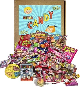 Caja de Dulces Retro Años 80s y 90s. Regalo de Cumpleaños ...