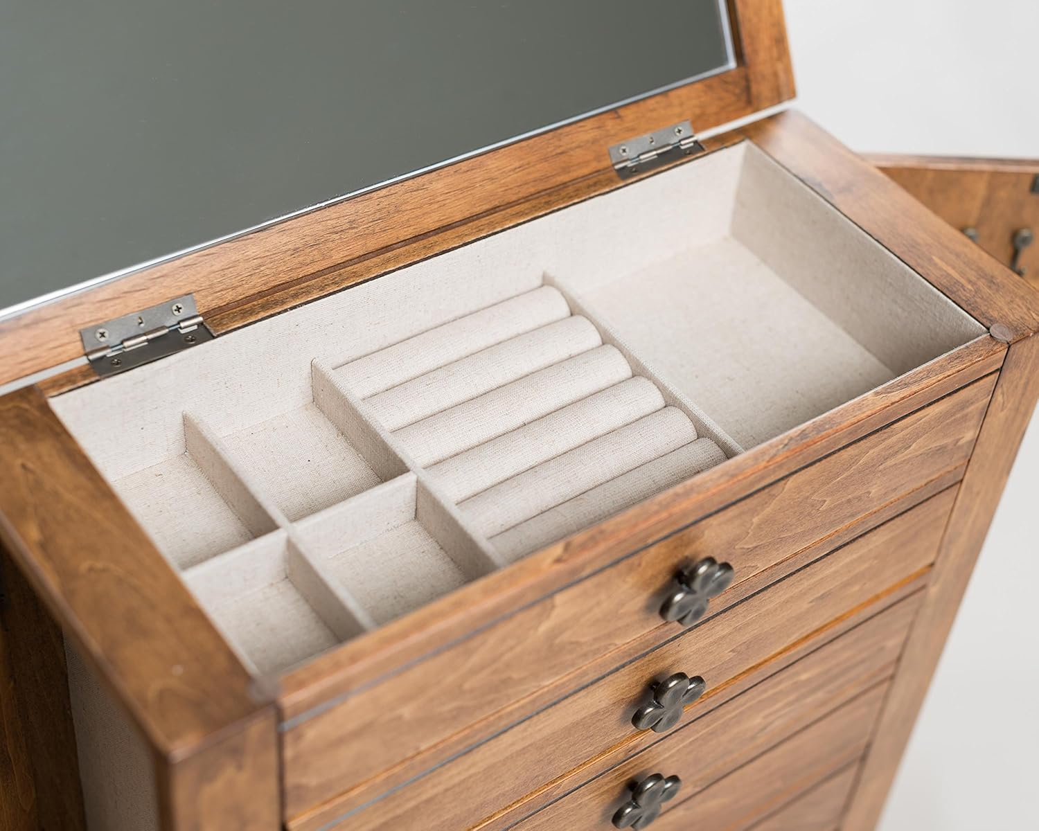 Hives and Honey Rustic Pine Taylor Jewelry Box: Home & Kitchen