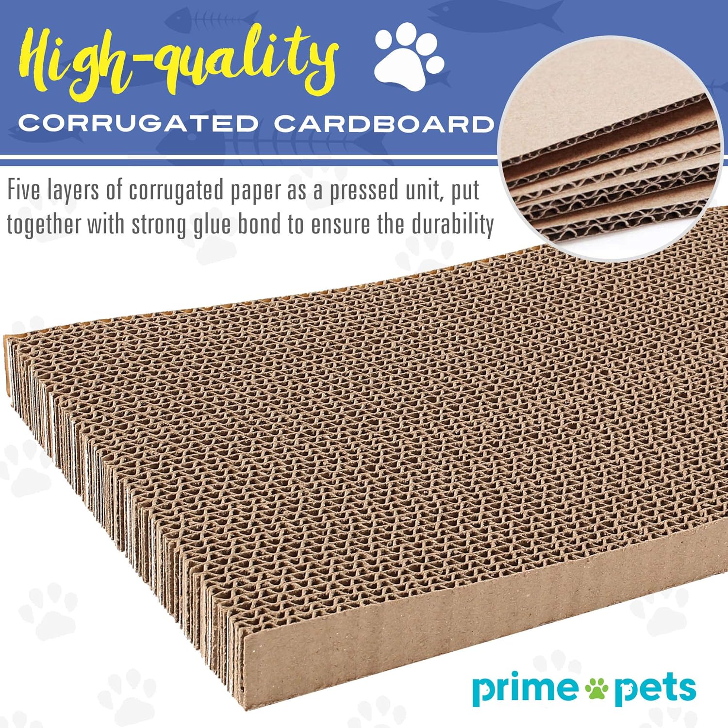 3 in 1 Cat Scratcher Cardboard, Reversible Corrugated Cat Scratching Pad, Recycle Wave Curved Scratcher Board Lounge Sofa Bed Repalcement for Furniture Protector, Catnip Included : Kitchen & Dining