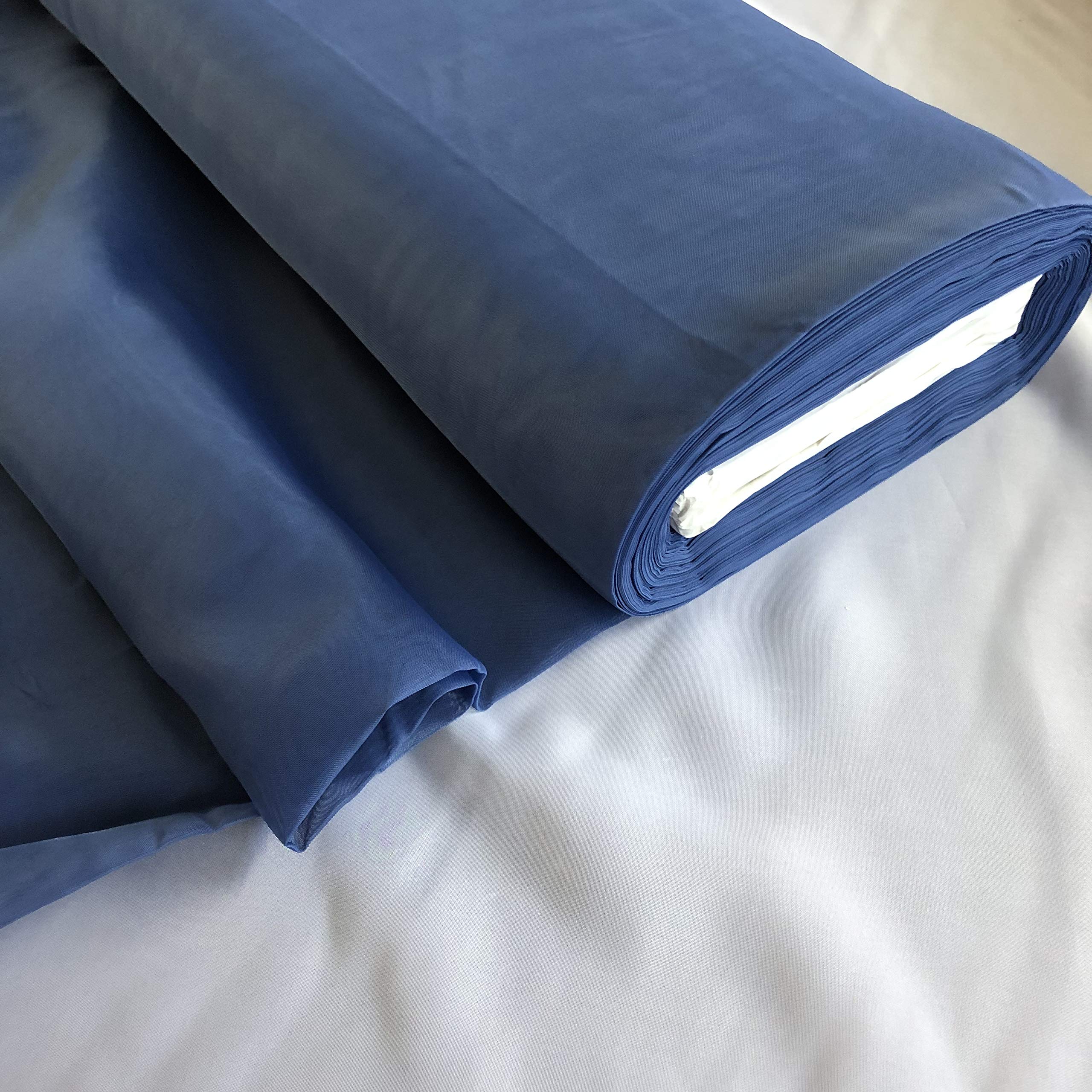 Megachest Wedding Drape Voile Fabric 58 Inches Wide DIY Material (Navy Blue, 5 Meters Long) — image 1