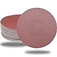 Tonmp 50 PCS 7 Inch Sanding Discs Set - 60 80 120 180 240 Grits Sandpaper, 7" Hook-and-Loop Aluminum Oxide Abrasive Sander Paper for Random Orbit Floor Drywall Sander