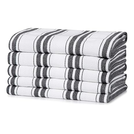 Sticky Toffee Woven Basketweave 100 Cotton Kitchen Tea Towels