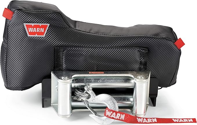 WARN 102641 Stealth Series Winch Cover – Marine-Grade Vinyl Cover For M8, XD9, VR Series Winches
