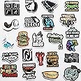 50Pcs Fly Fishing Stickers Bass Boat Decals Trout Crappie Snook Decal Lake Fishing Car Decals Tackle Box