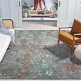 Safavieh Anatolia Collection Area Rug - 6' x 9', Teal & Green, Handmade, Ideal for The Living Room, Bedroom, Dining Room (AN4