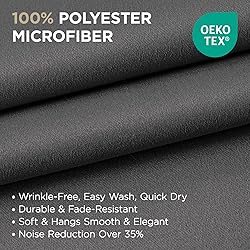 Joydeco Blackout Curtains 54 Inch Length 2 Panels