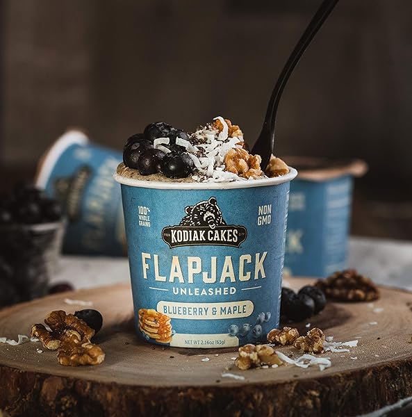 KODIAK CAKES UNLEASHED FLAPJACK ON THE GO BAKING MIX, BLUEBERRY AND MAPLE, 2.18 OUNCE