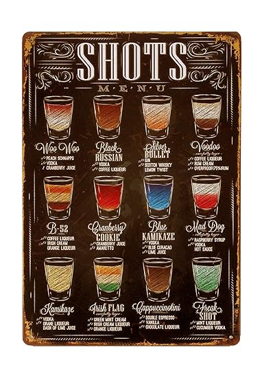 Sehaz Artworks 'Shots' Wall Sign (Wooden, 30 cm x 20 cm x 0.3 cm)