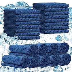 PJPSAA 24 Pack Cooling Towels Bulk for Neck and