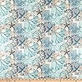 STOF France Le Quilt Digital Corales Blue, Quilting Fabric by the Yard