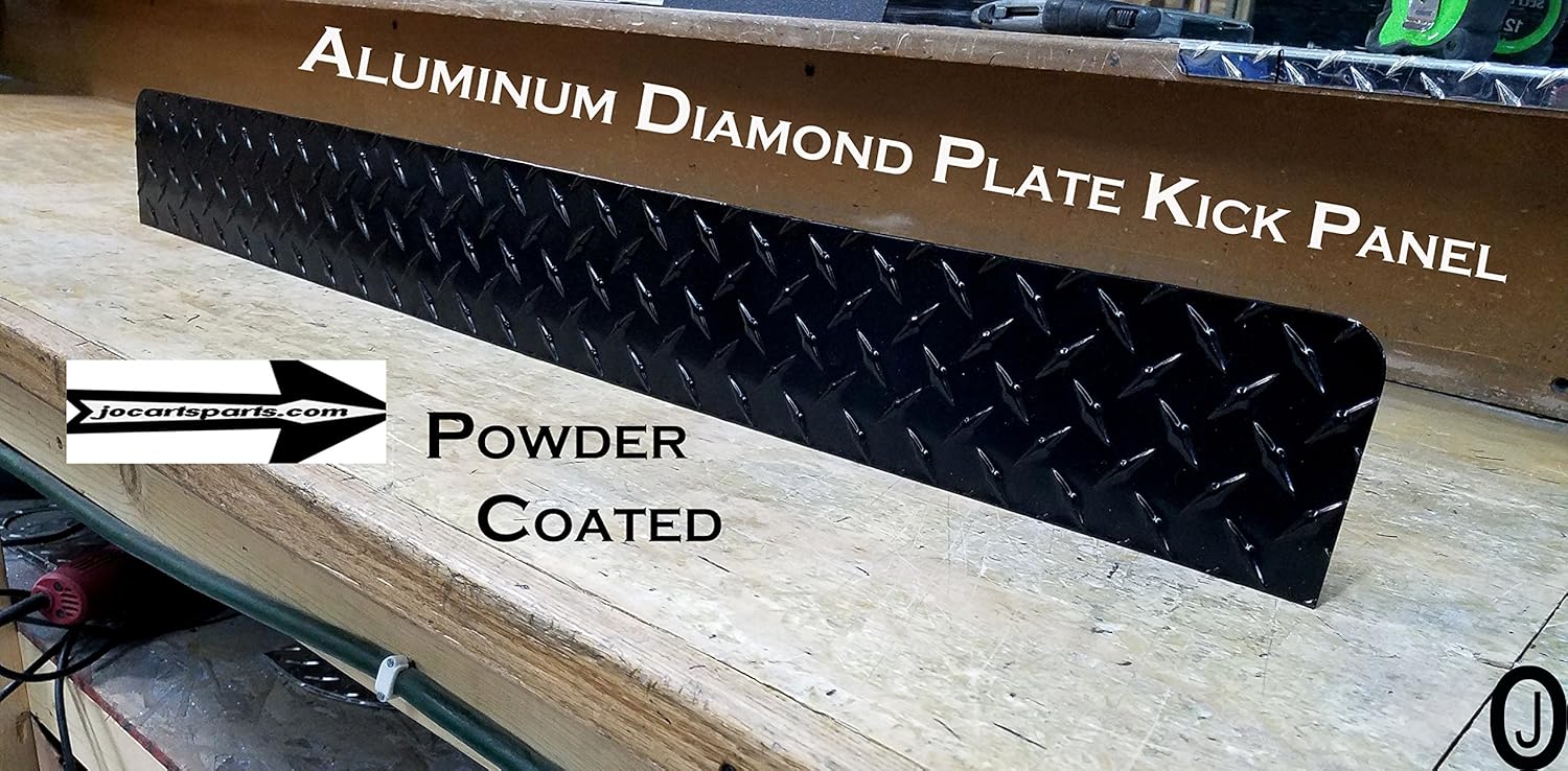 Ezgo TXT Golf Cart Black Powder Coated Aluminum Diamond