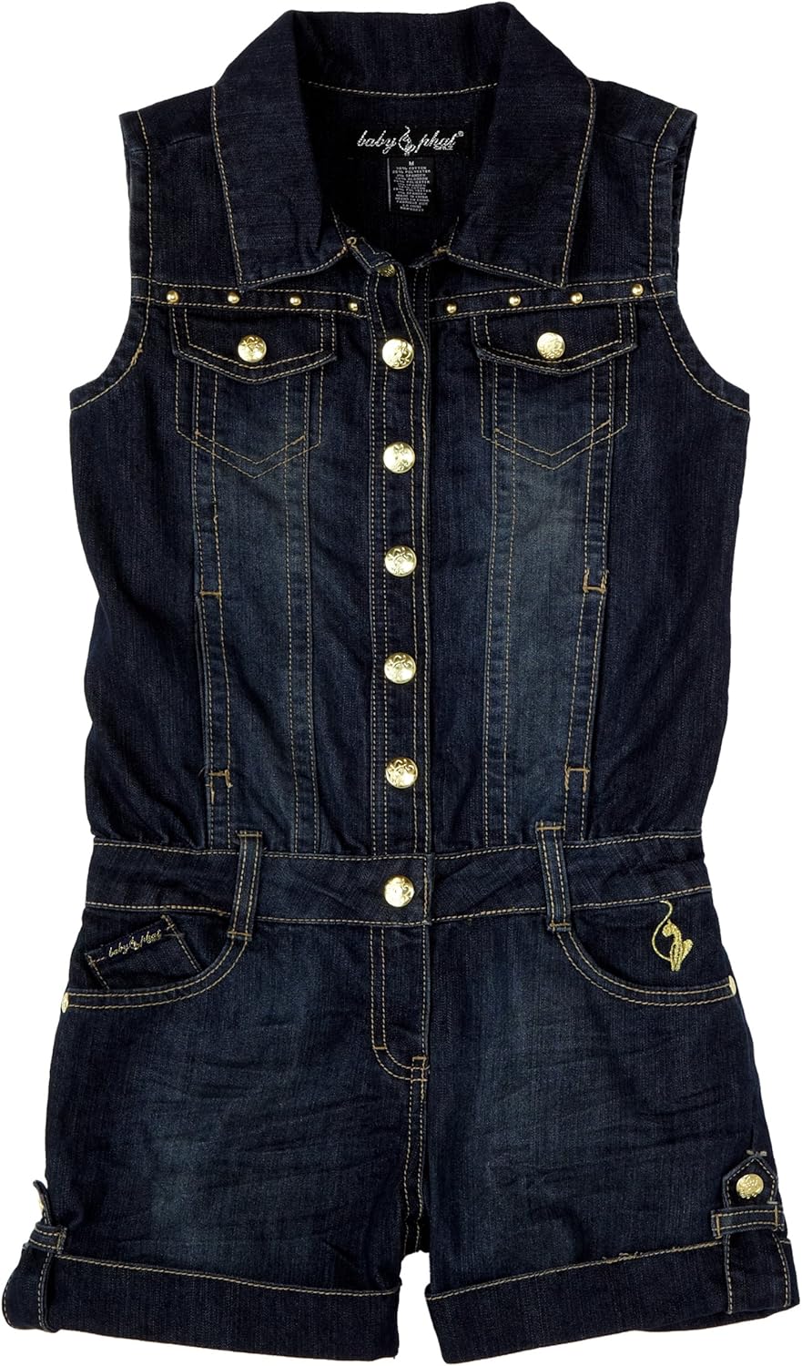 baby phat denim jumpsuit
