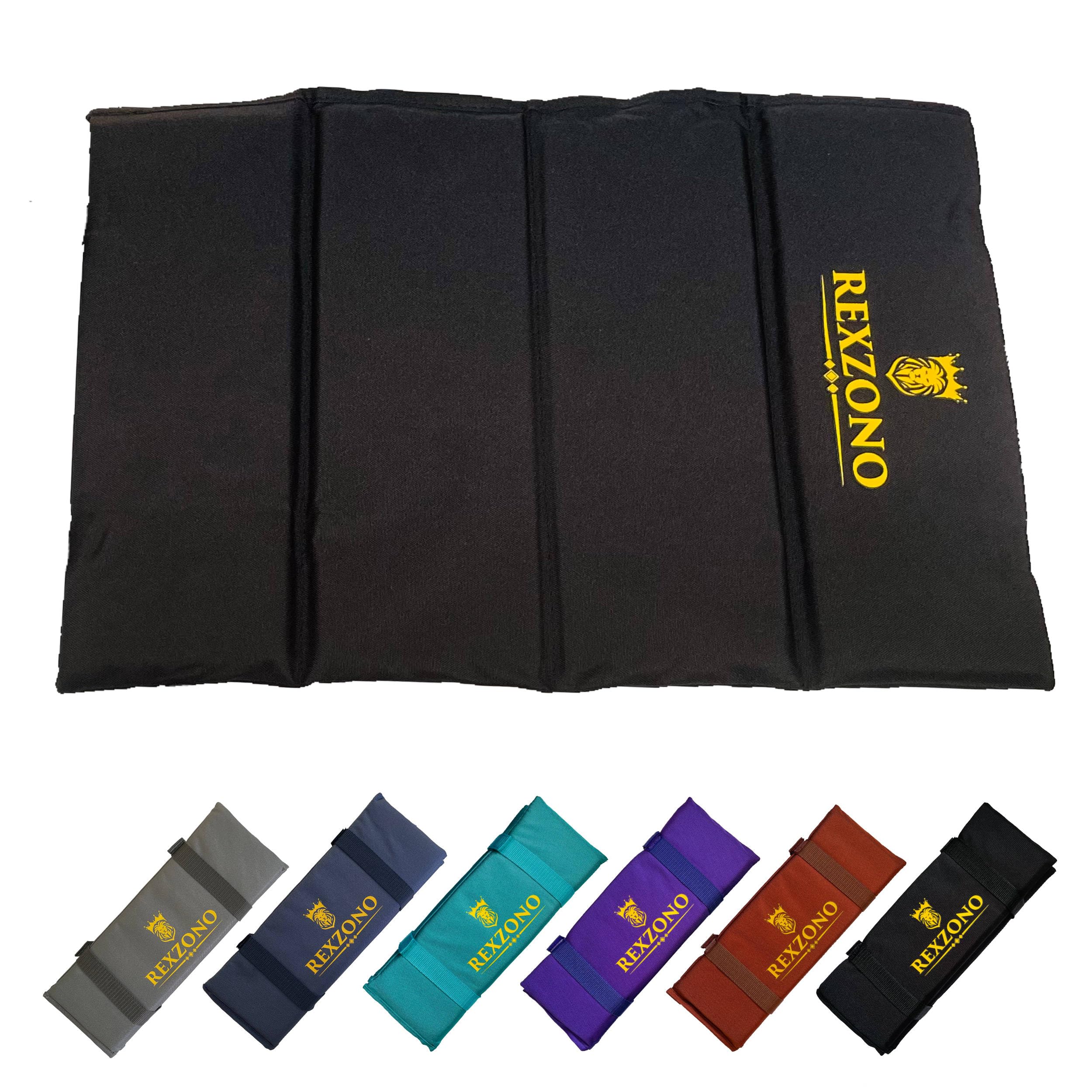REXZONO X-Large Folding Sit Mat - Waterproof, Moisture-Resistant, Portable Sitting Cushion. Thermally Insulated Seat Pad for Outdoor Camping, Hiking, Picnics, Fishing, Parks and Playgrounds.