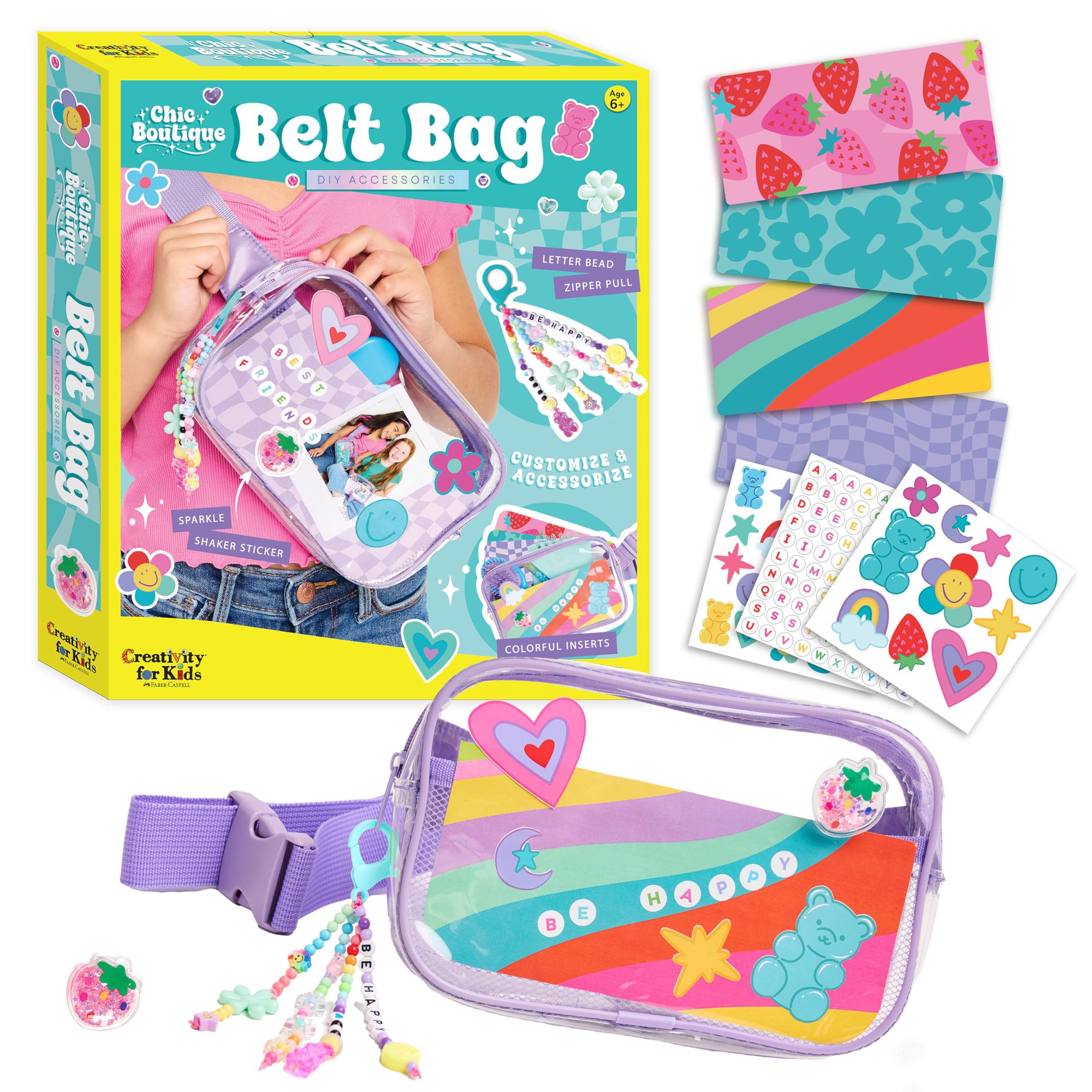 Creativity for Kids Chic Boutique Belt Bag: DIY Girls Fashion Kit, Arts and Crafts Kit, Birthday Gifts for Girls (Ages 6+)