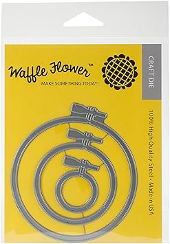 Waffle Flower Crafts 310163 Die-Embroidery Hoops