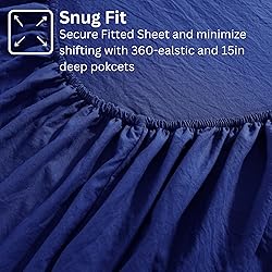 Casa Platino Full Size Bedding Set, Pre-Washed