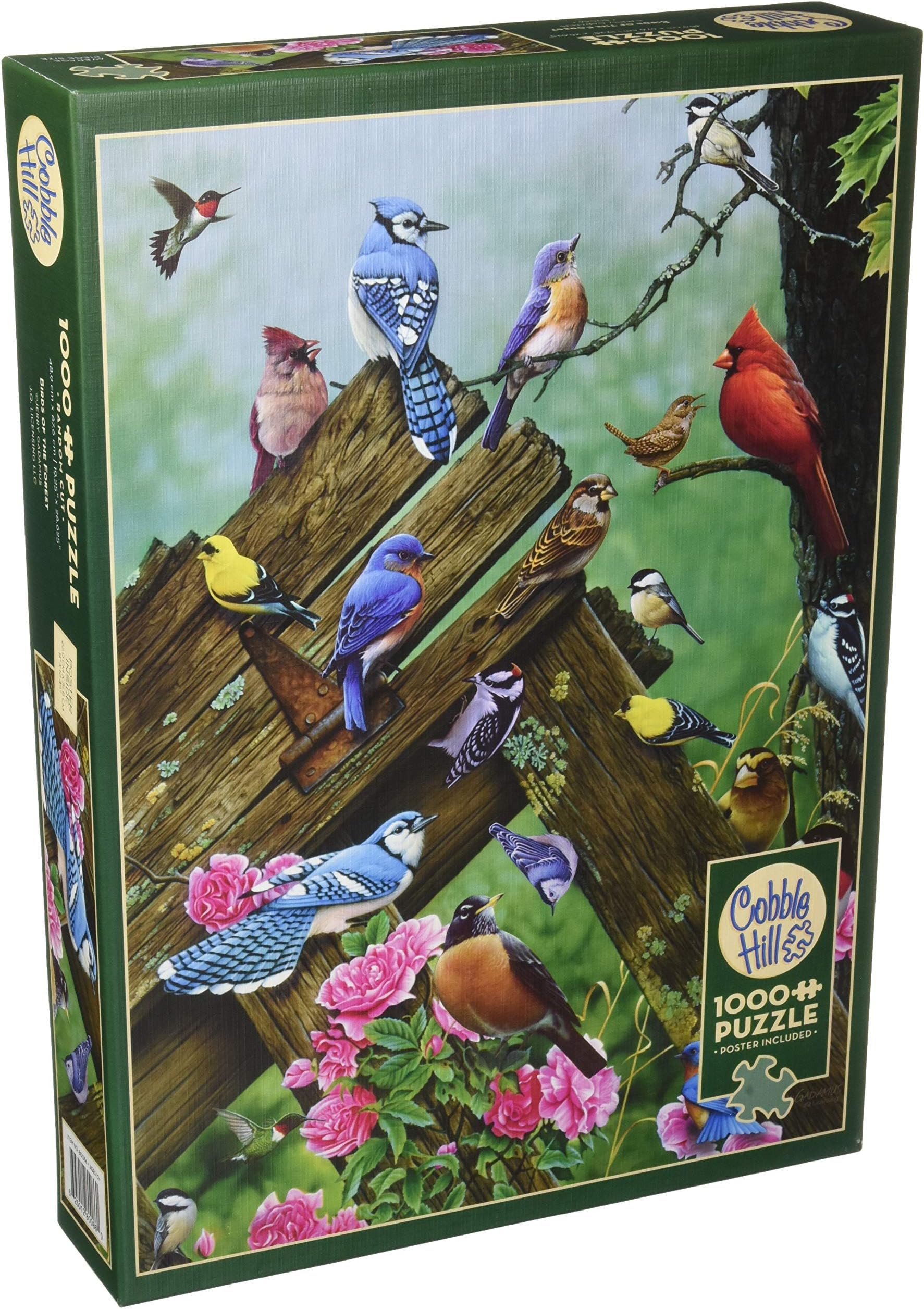 Cobblehill 80086 1000 pc Birds of the Forest Puzzle, Various