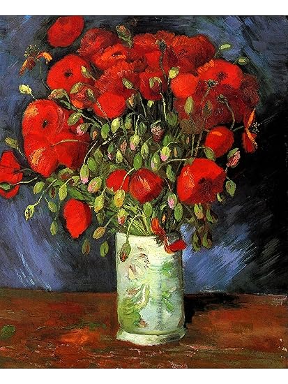 Amazon Com Vase With Red Poppies By Vincent Van Gogh Posters