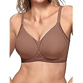 Vertvie Womens Seamless Bras Wireless No Underwire Push Up Bra Full Coverage Racerback Supportive Everyday Bralettes