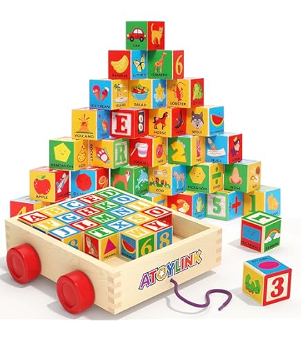 Hape(ハペ)  ABCブロックス E0419 Amazon.com: Hape Wooden 26 Pcs Alphabet and Numbers Stacking