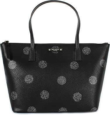 kate spade hani haven lane pink glitter tote bag
