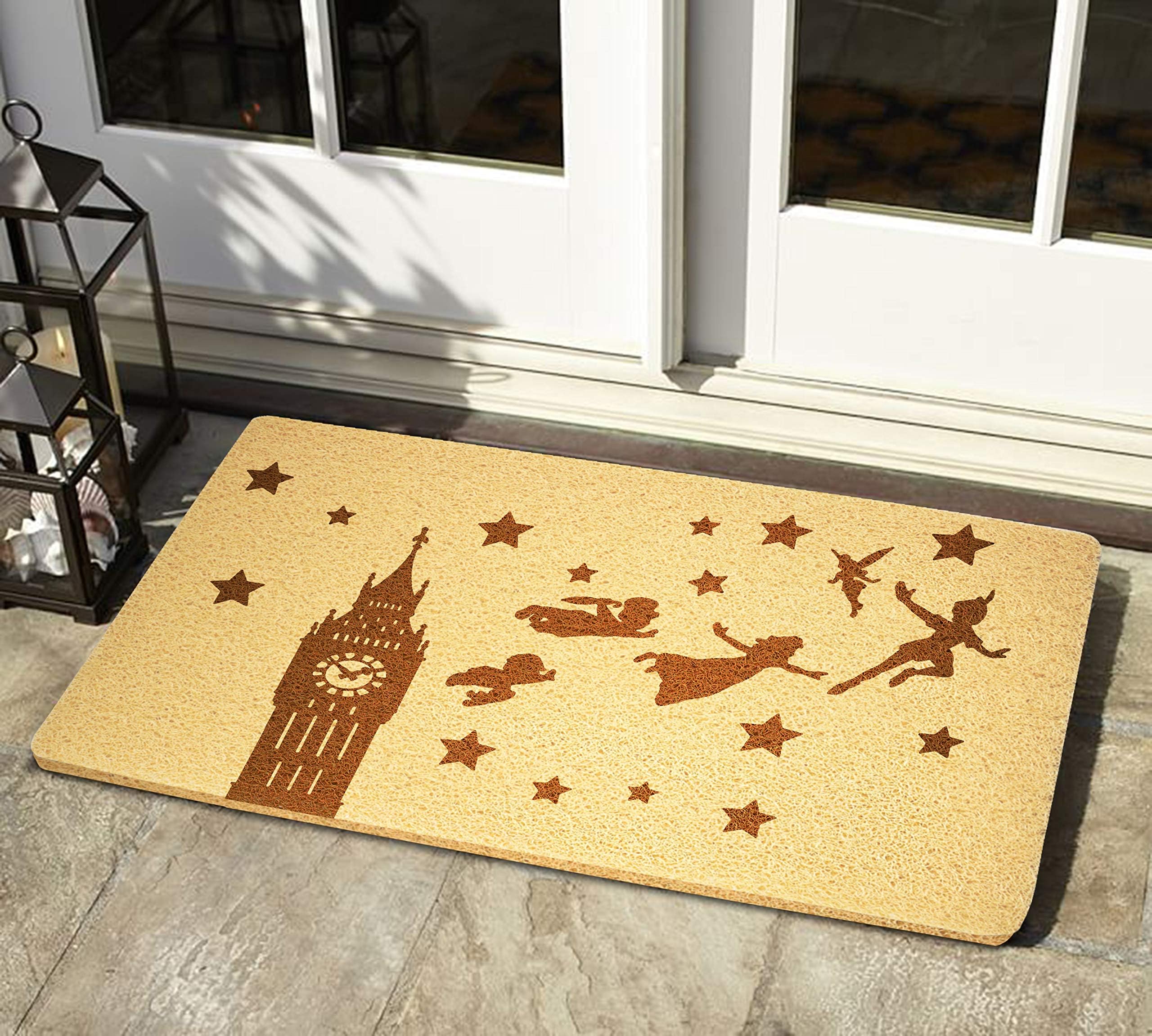 GiftSolutions Peter Pan Doormat Disney Doormat Peter Pan Door Mat Disney Door Mat Handmade Doormat Home Decor Indoor Outdoor Entrance