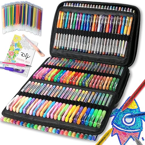 320 Pack Gel Pens for Adult Coloring Book, 160 Colors Artist Pens