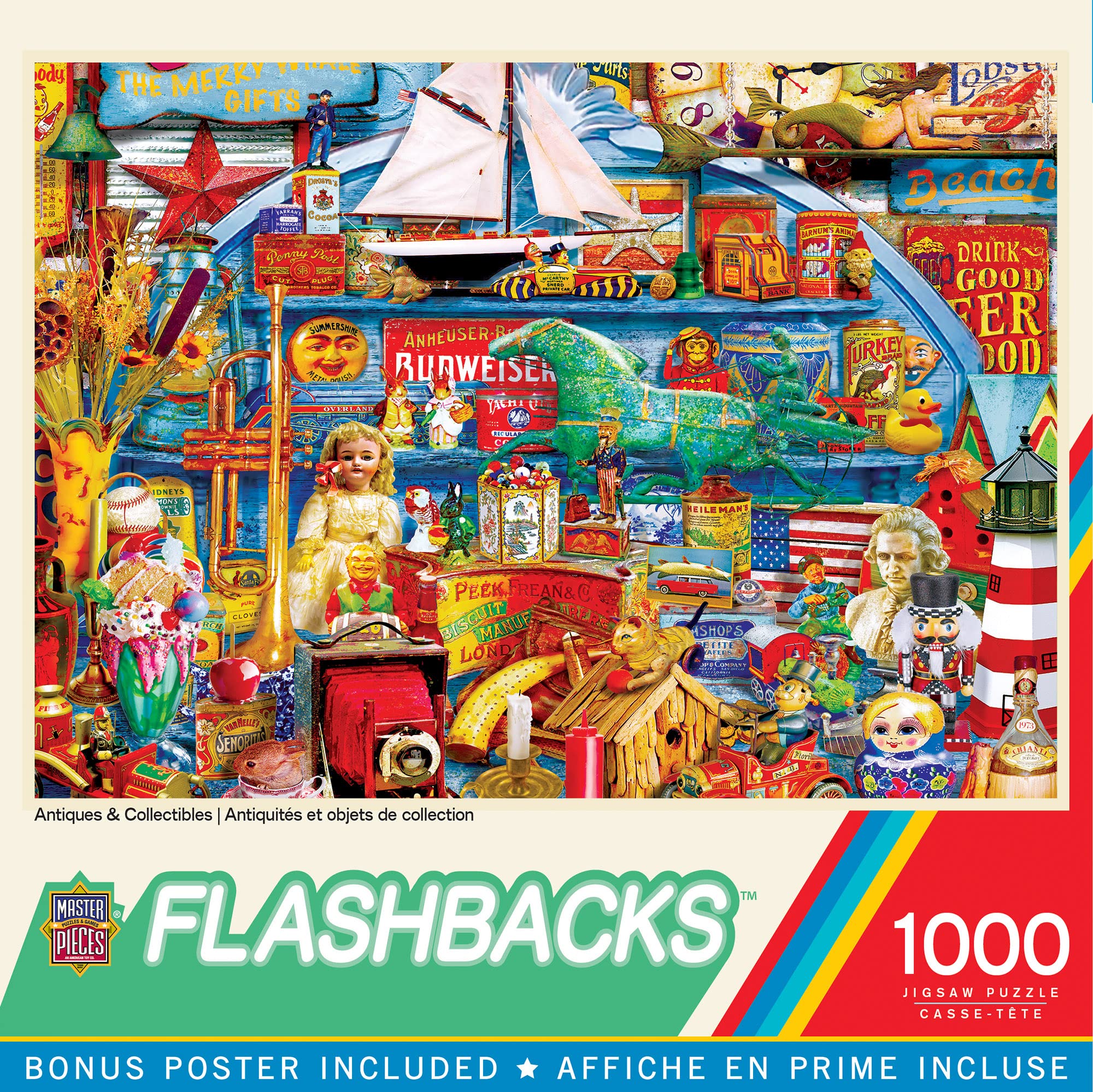 MasterPieces 1000 Piece Jigsaw Puzzle for Adults, Family, Or Kids - Antiques & Collectibles - 19.25"x26.75" โ image 1