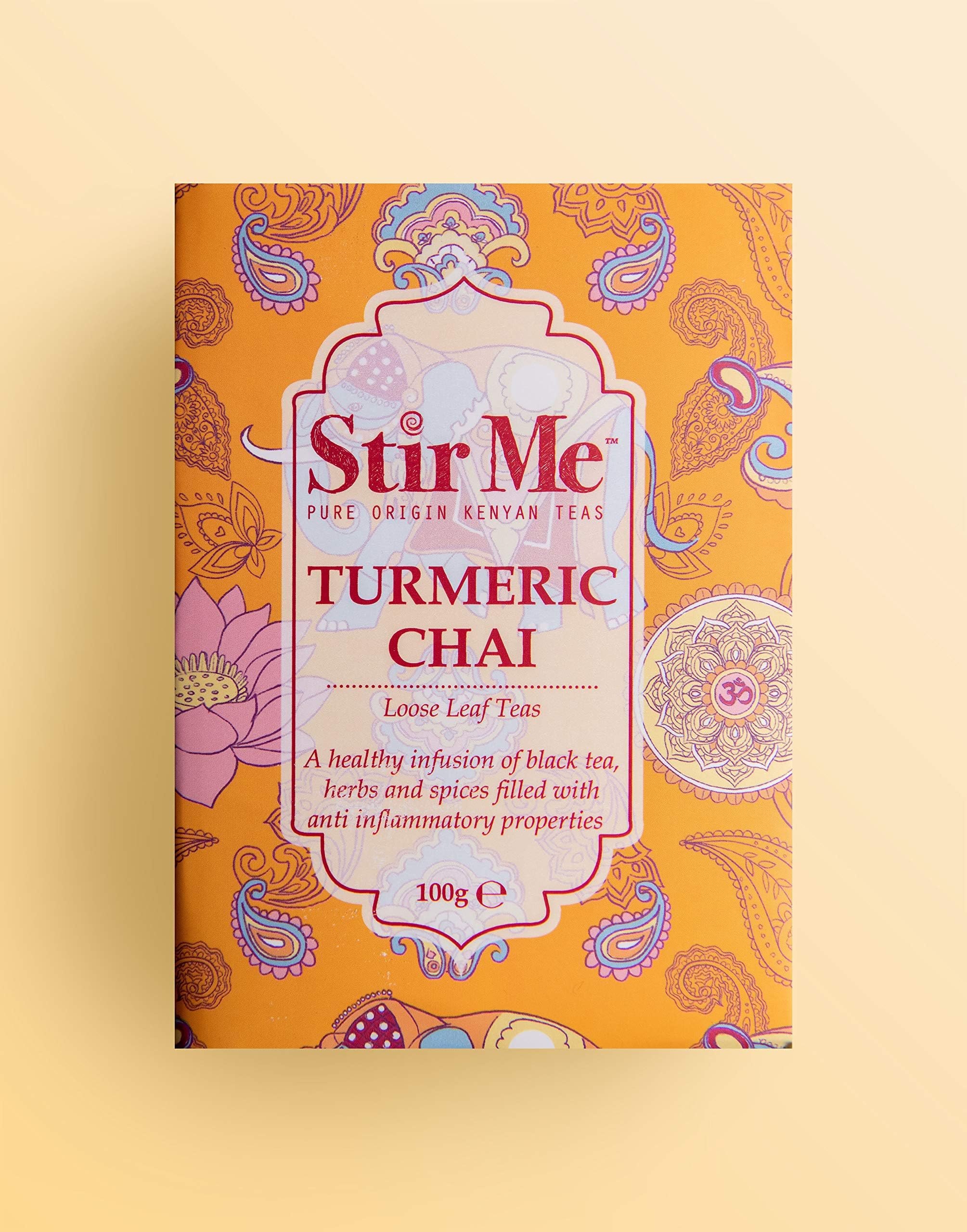 Turmeric Chai 100g - Pure Loose Leaf Tea - Healthy - Hand Blended - Premium Kenyan Tea