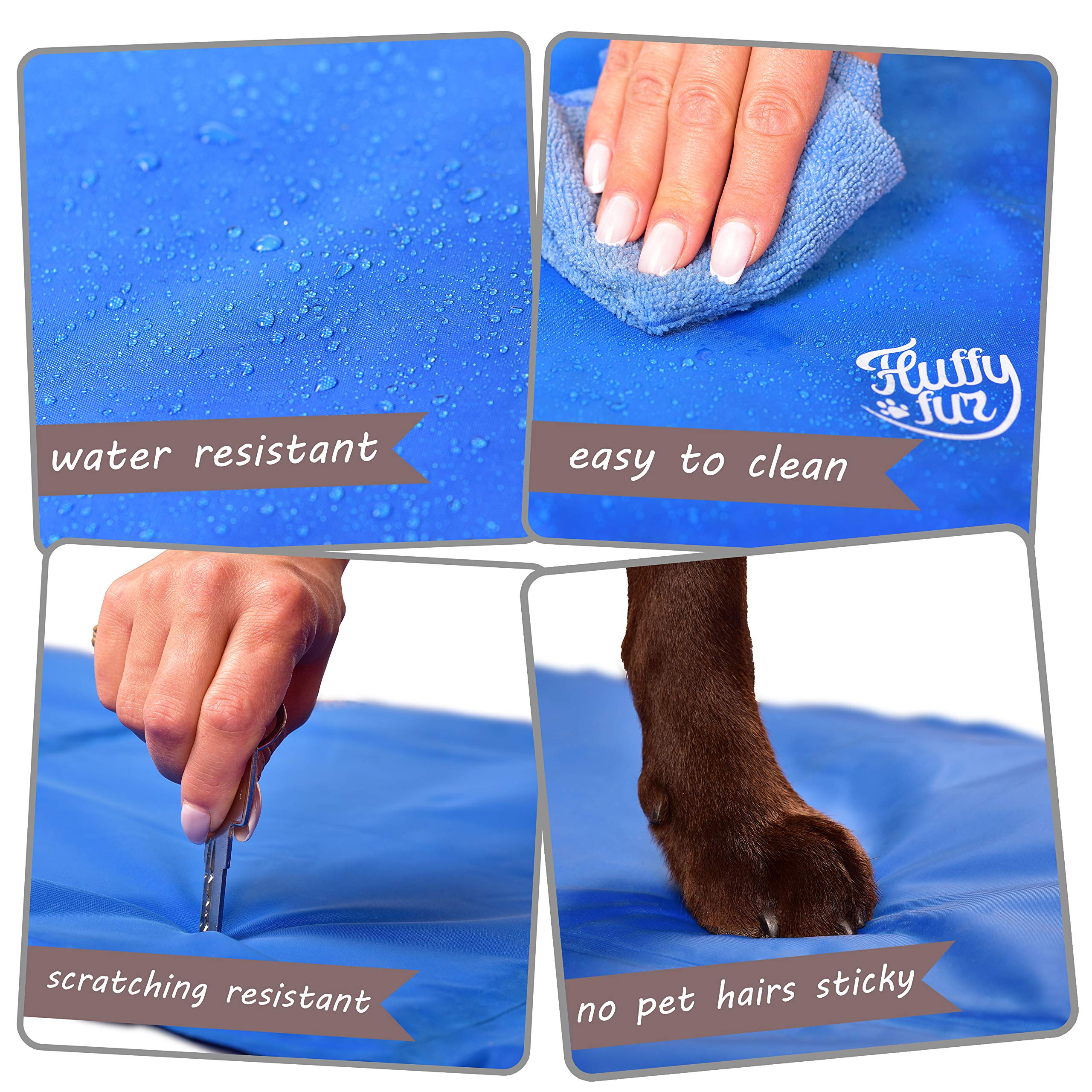 Dog Self Cooling Mat - Best Puppy Cold Gel Pad for Bed Crate Kennel Car Floor Blanket - Premium Waterproof Pet Cool Mat for Sleeping (S,M,L Sizes) (S)