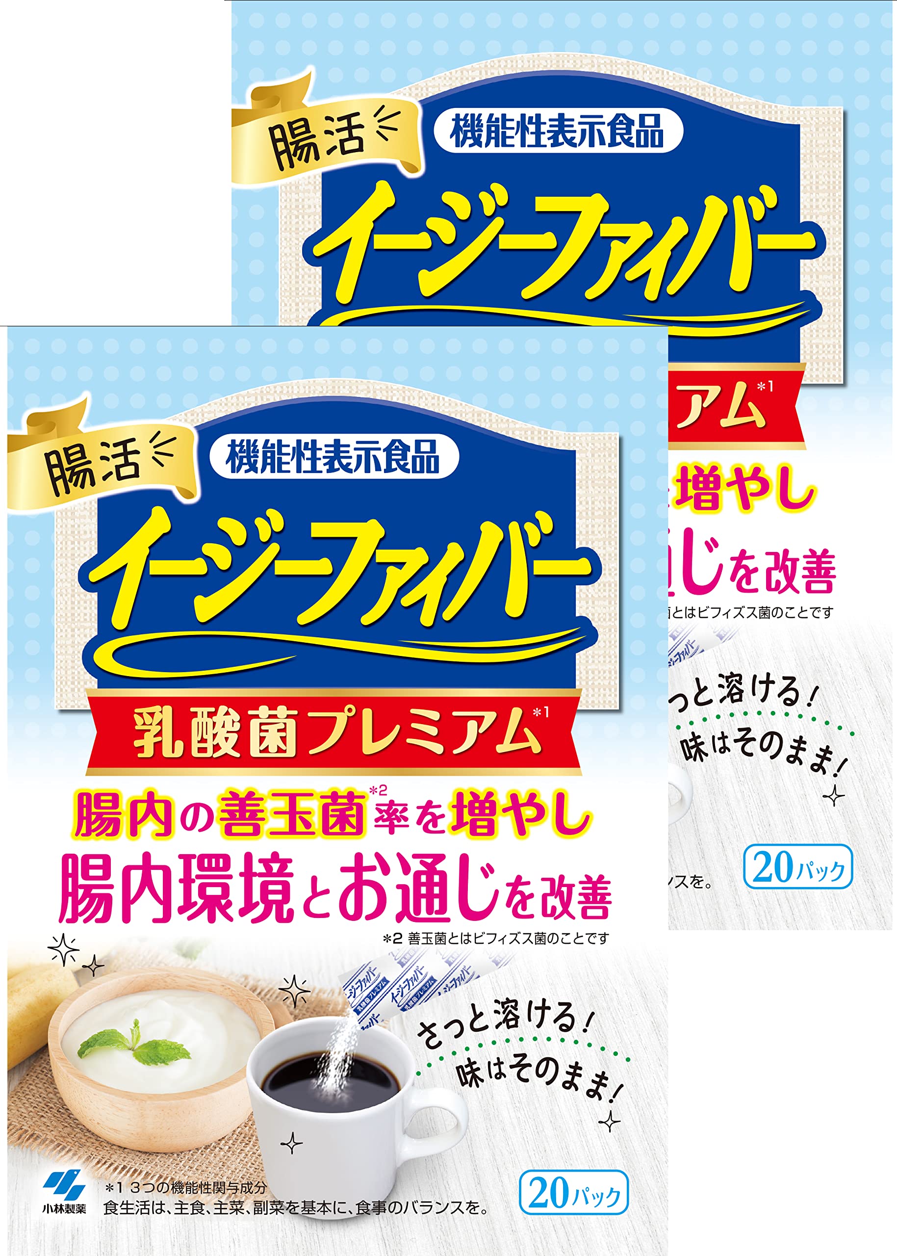 小林製薬 イージーファイバー 乳酸菌プレミアム 40パックの商品画像