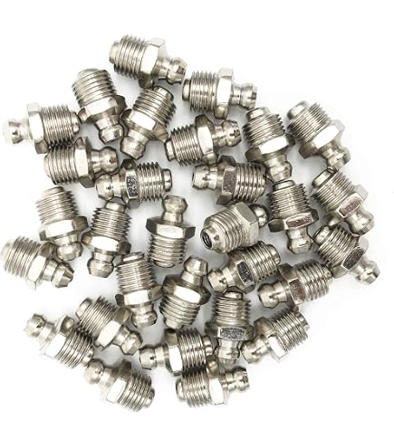 Kit De 32 Raccords De Graisseur M6 M8 M10 - Métal - Angles Droit, 45°, 90° - Pour Pistolet à Graisse Et équipement Mécanique - 4
