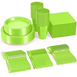 350 PCS Disposable Tableware Combo Pack