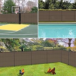 SunnyRoyal 5' x 2' Privacy Fence Screen with Iron