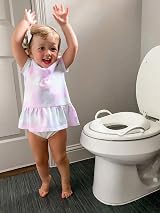 Nuby Toilet Seat Trainer Non-Slip Easy-Grip Handles Splash Guard 12+ Months view 2