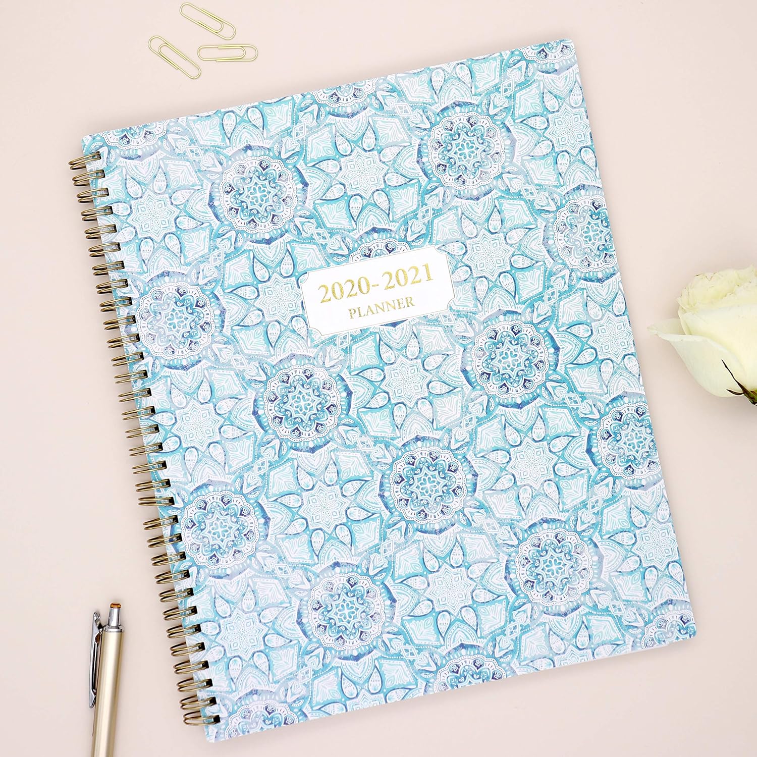Blue Sky 2020-2021 Academic Year Weekly & Monthly Planner, Flexible Cover, Twin-Wire Binding, 8.5" x 11", Ava: Office Products