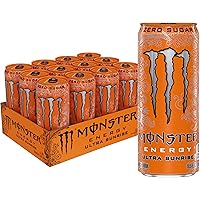 Monster Energy Ultra Sunrise, Sugar Free Energy Drink, 10.5 Ounce (Pack of 12)
