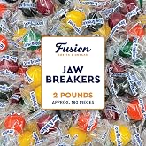 Jawbreakers Hard Candy Balls, 2 Pound Bag, Individually Wrapped | Orange, Lime, Grape, Cherry &amp; Lemon Flavors With Long-Lasting Layers For Parties, Candy Bowls &amp; Treat Bags