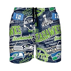 FOCO Seattle Seahawks NFL Mens Logo Rush Swimming