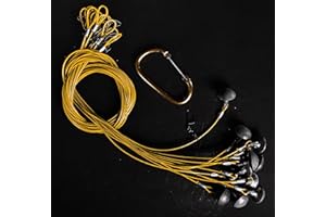 LIFETIME DECOYS Heyday Outdoors Duck Decoy Rig | 6ft 6oz Tangle-Free PVC-Coated Cable & Weights | Texas Decoy Rig Built for Duck Hunting (Maize)