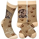 Primitives by Kathy I Love My Chocolate Lab Socks