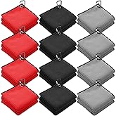 Batiyeer Golf Towel Bulk for Golf Bags 16'' x 16'' Microfiber Fabric Towel with Clip Waffle Pattern, Fitness, Camping, Hiking, Yoga