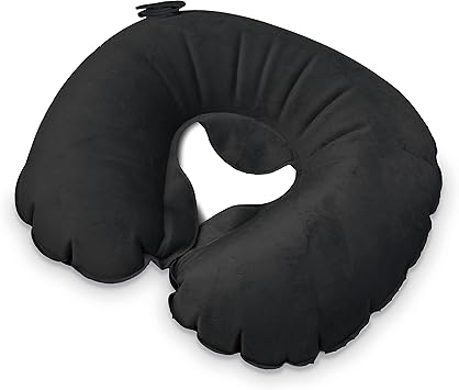 Amazon Com Samsonite Compact Inflatable Neck Pillow With Pouch Black