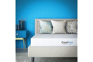Cool Gel 8 Inch Short Queen Memory Foam Mattress Medium Firm, Memory Foam Mattress Short Queen Size Cooling, Made in the USA, 8" Depth with Pressure Relief, CertiPUR-US Certified, CoolGel Bed