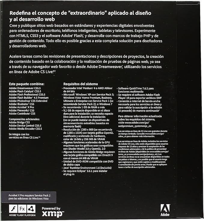 Adobe Creative Suite CS5.5 Web Premium 5.5 para Windows ...