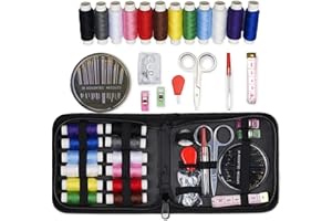 ARTIKA Travel Sewing Kit, 59-Piece Portable Kit for Travel, Includes Scissors, Thread, Tape Measure - Sewing Accessories and Supplies