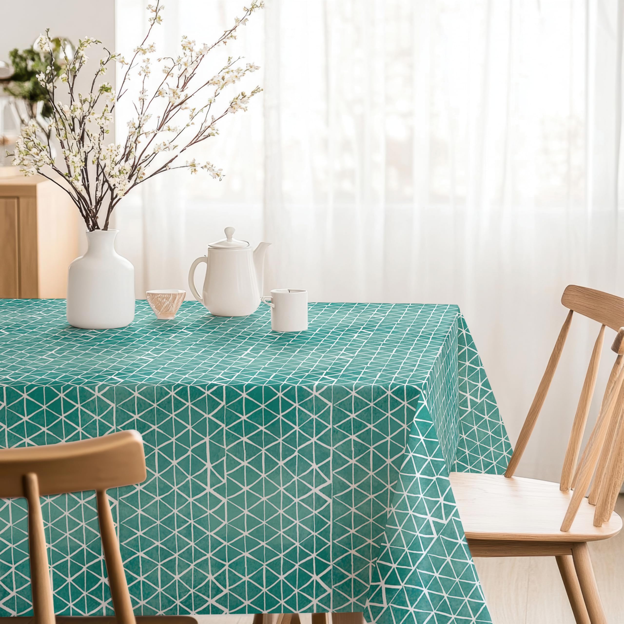 Martina Home Resin Tablecloth Cervia Blue 200 x 140 cm