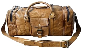 Cool Stuff Tan 20 Leather Duffel Bag Travel Bag Overnight Weekend