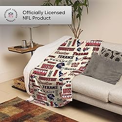 FOCO Houston Texans NFL Retro Sherpa Fleece Blanket